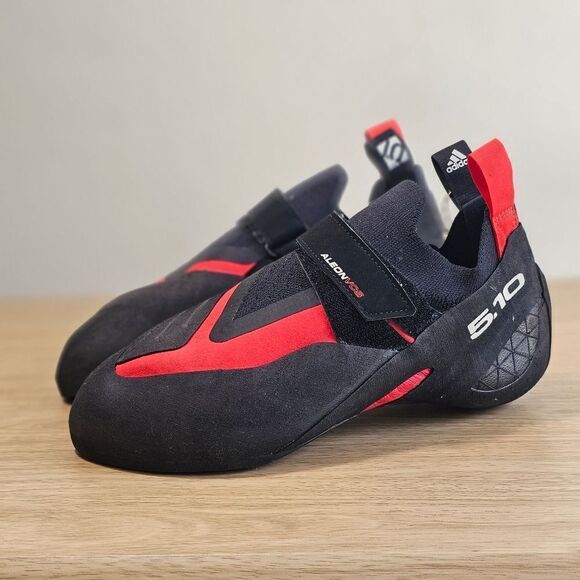Adidas Five Ten Aleon Climbing Shoes Men's 9.5 Black Red Stealth C4 BC0861 510 - Picture 2 of 16